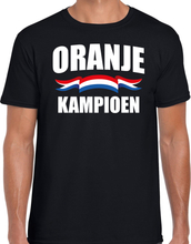 Zwart fan shirt / kleding Holland zwart kampioen EK/ WK voor heren