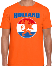 Oranje t-shirt Holland met oranje leeuw Holland / Nederland supporter voor heren tijdens EK/ WK
