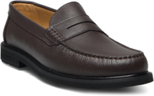 Classic Loafer - Black Grained Leather Mokasiner Lave Sko Brun S.T. VALENTIN*Betinget Tilbud