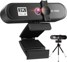 2K webcam med Autofocus & smart tripod. 2592x1944. 5MP.