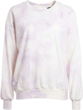 MAZINE Laura Sweater nachhaltiger und veganer Damen Baumwoll-Pullover in Batik Optik 22132930 Weiß/Lila