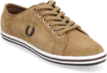 Kingston Suede Low-top Sneakers Khaki Green Fred Perry