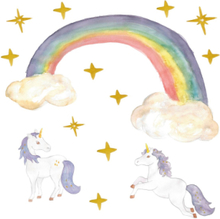Wallstickers Unicorn Rainbow Home Kids Decor Wall Stickers Animals Multi/patterned That's Mine