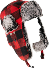 Snow Fox Lumberjack pälsmössa röd L
