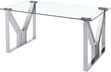 Spisebord DKD Home Decor Krystal Stål (180 x 90 x 75 cm)