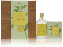 4711 ACQUA COLONIA Lemon & Ginger by 4711 - Gift Set -- 5.7 oz Eau de Cologne Splash & Spray + 3.5 o