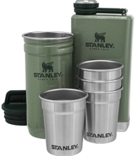 Stanley The Pre-Party Shotglass + Flask Set Hammertone Green 4X59ml/236Ml