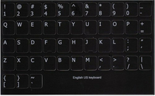 QWERTY English US keyboard stickervel