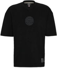 BOSS x NFL interlock-cotton T-shirt with printed artwork