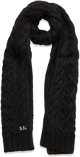 H Ycomb Cable Scarf Accessories Scarves Winter Scarves Black Michael Kors Accessories