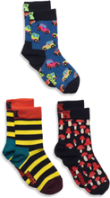 Kids 3-Pack Boozt Gift Set Socks & Tights Socks Multi/mønstret Happy Socks*Betinget Tilbud