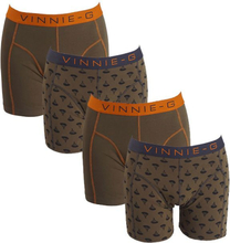 Vinnie-G boxershorts Military Olive - Print 4-pack S