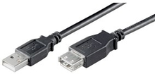 Förlängningskabel för USB Svart 0,6 m