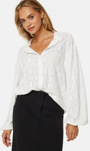 BUBBLEROOM Long Sleeve Button Blouse Offwhite XS