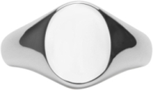 Ix Mini Oval Signet Ring Silver Ring Smykker Sølv IX Studios*Betinget Tilbud