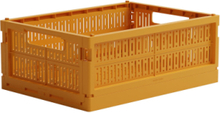 Made Crate Midi Home Storage Storage Baskets Gul Made Crate*Betinget Tilbud