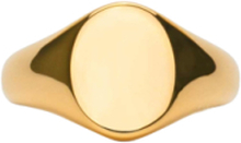 Ix Mini Oval Signet Ring Ring Smykker Gull IX Studios*Betinget Tilbud