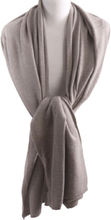 Kasjmier-blend sjaal/omslagdoek in kleur zand