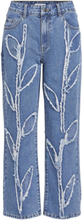 Objmoji Fray Mw Ankle Jeans E Aw Fair 23 Bottoms Jeans Straight-regular Blue Object