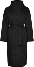 Lw Vertical Quilt Coat Designers Coats Padded Coats Black Calvin Klein