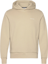 Micro Logo Repreve Hoodie Tops Sweatshirts & Hoodies Hoodies Beige Calvin Klein