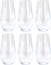 6x Longdrink sapglazen/waterglazen 58 cl/580 ml van kristalglas