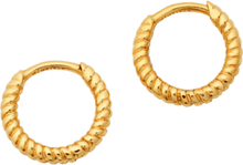 Beloved Twisted Small Hoops Accessories Jewellery Earrings Hoops Gull Syster P*Betinget Tilbud