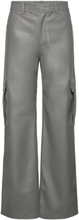 Stevie, 1935 Recycled Faux Leather Designers Trousers Leather Leggings-Bukser Grey STINE GOYA