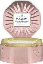 Voluspa Sparkling Rose Octogon Tin Candle - 340 g
