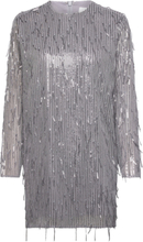 Madelin Sequin Dress Kort Kjole Silver Hosbjerg