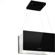 Kronleuchter L köksfläkt för köksö 60cm luftflöde: 590m³/h LED touch svart