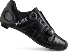 Lake CX 241 Wide Racer Cykelskor Black/Silver, Str. 42,5