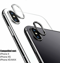 iPhone X / XS / XS Max Glazen Camera Cover - Zwart