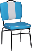 Spisebordsstol American Diner 50s Retro blå hvid stol