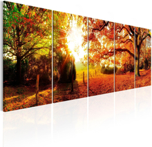 Canvas Tavla - Enchanting Autumn - 200x80