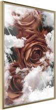 Inramad Poster / Tavla - Heavenly Roses - 20x30 Guldram