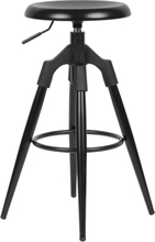 sort metalhøjdejusterbar barstol 72-80 cm