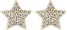 Star Crystal Earing Accessories Jewellery Earrings Studs Gull By Jolima*Betinget Tilbud