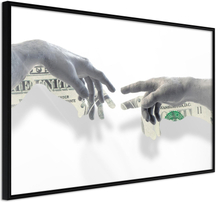 Inramad Poster / Tavla - Touch of Money - 30x20 Svart ram