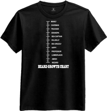 Beard Growth Chart T-shirt - Medium
