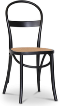 2 st Danderyd No.16 svart stol med rotting sits
