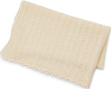 Baby Blanket, Fish B Knit, Off. White Wool Baby & Maternity Baby Sleep Baby Blankets Cream Smallstuff
