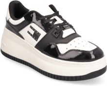 Tjw Retro Basket Flatform Patent Shoes Sneakers Chunky Sneakers Hvit Tommy Hilfiger*Betinget Tilbud