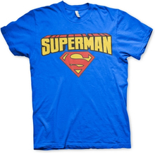 Superman Blockletter Logo T-Shirt, T-Shirt