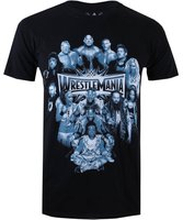 WWE Men's Wrestlemania Group T-Shirt - Black - L