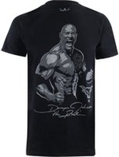 WWE Men's Dwayne Signature T-Shirt - Black - S