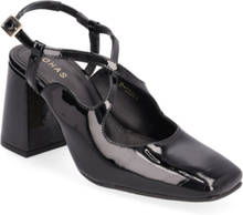 Reggie Onix Black Leather Pumps Shoes Mary Jane Shoe Black ALOHAS