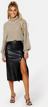 ONLY Hanna Faux Leather Skirt Black XL