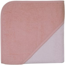 WÖRNER SÜDFRTTIER ensfarvet badehåndklæde med hætte laks rosa-erica