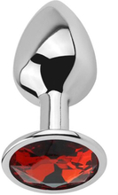Afterdark Red Rubby Anal Plug S Buttplug metal